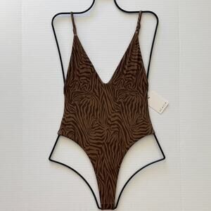 Acacia Bodywear Tavira Lining Bodysuit - Neutral Mares - V-Neck - Minimal Cut